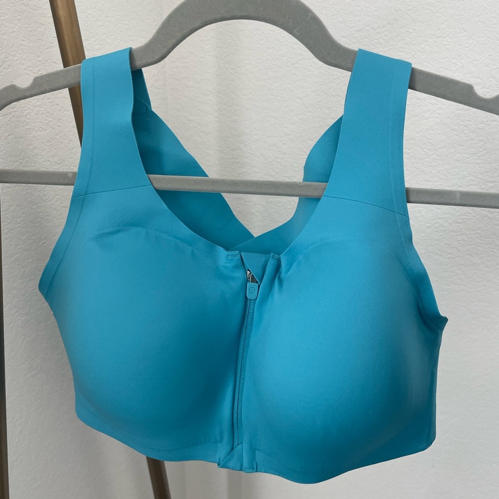 Lululemon Enlite Zip Front Bra Oceanic 38D NWT